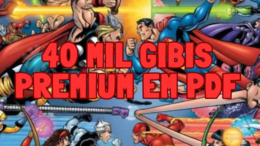 40 mil Gibis Premium em PDF + 31 Mil Mangás Premium em PDF