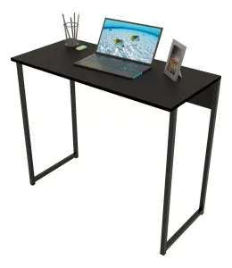 Mesa para home office Inaugura Móveis cor preta