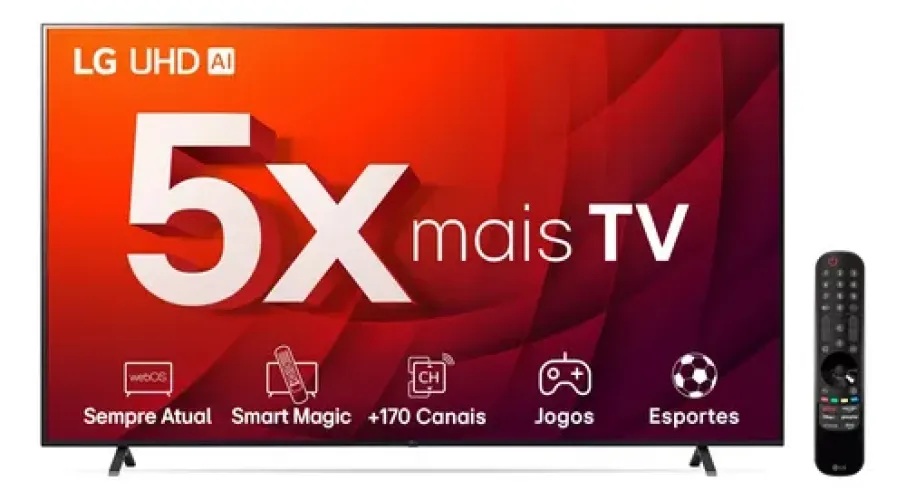 Smart Tv LG Uhd 55UR8750PSA 55'' 4k Hdr10 2023 Bivolt Preto