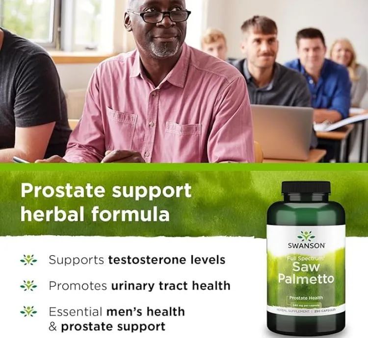 Saw Palmetto 540mg 250 Cápsulas Swanson