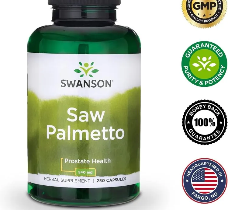 Saw Palmetto 540mg 250 Cápsulas Swanson