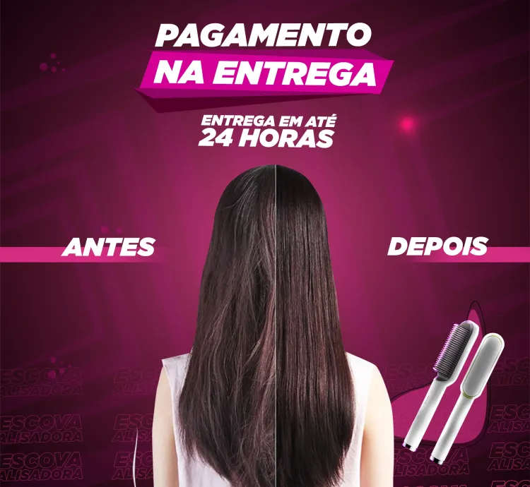 Escova Alisadora 3 em 1