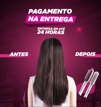 Escova Alisadora 3 em 1