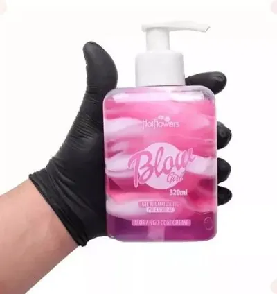 Blow Girl Gel Aromatizante Beijável Morango Com Creme 320ml 4