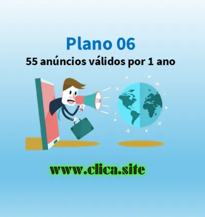 Plano 06 - 55 anúncios válidos por 1 ano
