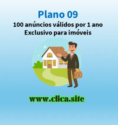 Plano 09 - 100 anúncios para imóveis